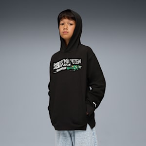 SUPER PUMA Relaxed Hoodie Youth, PUMA Black, extralarge