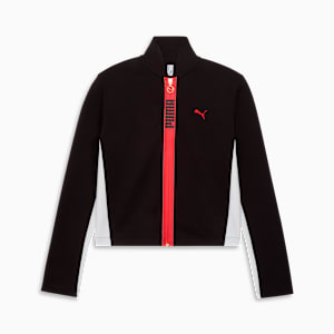 T7 Slim Short Track Jacket Women, PUMA Black-PUMA White, extralarge
