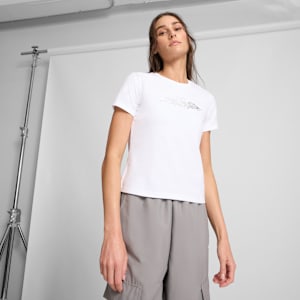 PUMATECH-X Slim Short Tee Women, PUMA White, extralarge