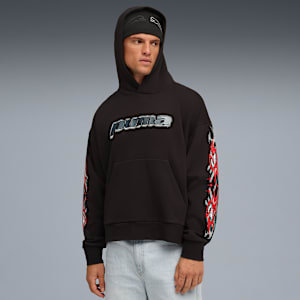 PUMATECH-X Boxy Hoodie FL Men, PUMA Black, extralarge