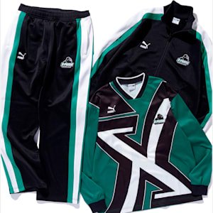ユニセックス PUMA x XLARGE T7 フットボール シャツ, Archive Green, extralarge-JPN