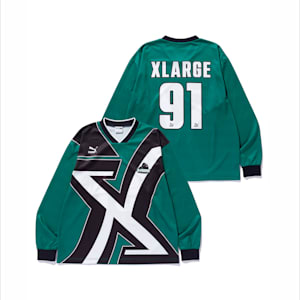 ユニセックス PUMA x XLARGE T7 フットボール シャツ, Archive Green, extralarge-JPN