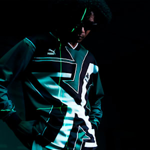 ユニセックス PUMA x XLARGE T7 フットボール シャツ, Archive Green, extralarge-JPN