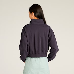 ウィメンズ ワードローブ ESS＋ ハーフジップ スウェット, New Navy, extralarge-JPN