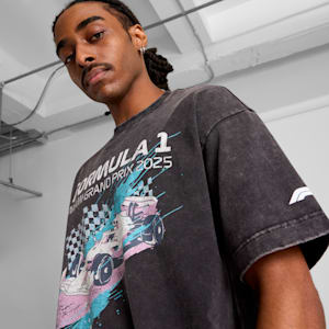 F1® Miami Splash Men's Graphic Tee, PUMA Black, extralarge