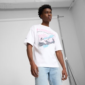 F1® Miami Splash Men's Graphic Tee, PUMA White, extralarge