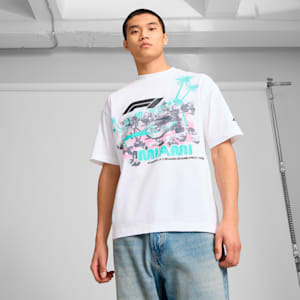 F1® Miami Pitstop Men's Graphic Tee, PUMA White, extralarge