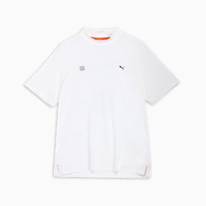 メンズ ゴルフ PUMA x FFTK ビッグ レーベル モックネック 半袖 ポロシャツ, White Glow, extralarge-JPN