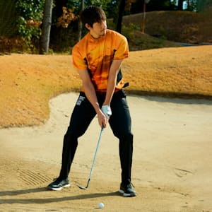 メンズ ゴルフ PUMA x FFTK AOP ジップアップ モックネック 半袖 シャツ, Rickie Orange, extralarge-JPN
