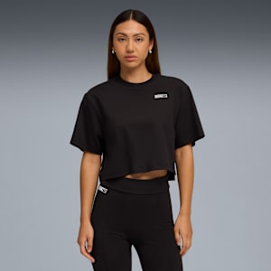 PUMA x ROSÉ Tee Women, PUMA Black, large-GBR
