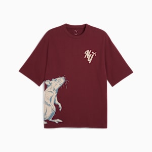 WARDROBE ESS NYC Boxy Tee Men, Ruby Shimmer, extralarge
