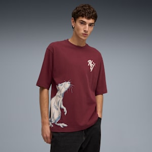 WARDROBE ESS NYC Boxy Tee Men, Ruby Shimmer, extralarge