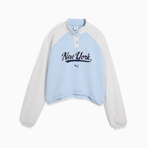 Wardrobe Essentials NYC Crew Women, Haute Tropic, extralarge