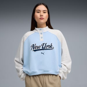 Wardrobe Essentials NYC Crew Women, Haute Tropic, extralarge
