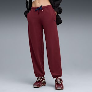 Wardrobe Essentials NYC Sweatpants Women, Ruby Shimmer, extralarge