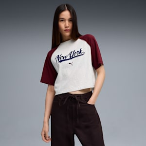 WARDROBE ESS NYC Tee Women, Alpine Snow-Melange, extralarge