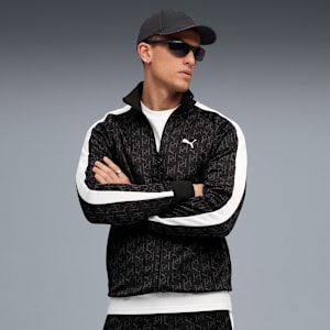 T7 All-Over Print Track Jacket Men, PUMA Black, extralarge