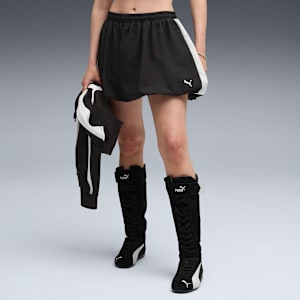 T7 Family Women's Medium-Rise Balloon Skirt, PUMA Black, extralarge-IND