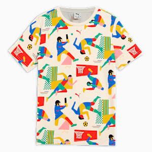 Curious Explorers Youth All-Over-Printed T-shirt, Alpine Snow, extralarge-IND