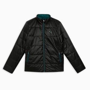 Graphic Reversible Youth Padded Jacket, Green Terrain, extralarge-IND