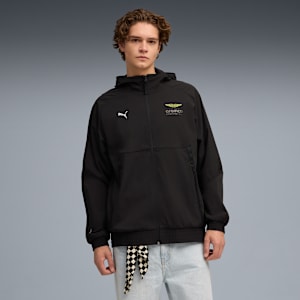 Aston Martin F1 Men's Hooded Jacket, PUMA Black, extralarge-IND