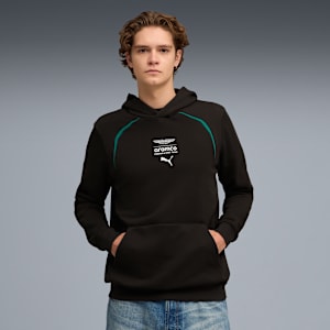 Aston Martin F1 Men's Logo Sweat Hoodie, PUMA Black, extralarge-IND