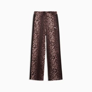 Leopard Luxe Women's T7 Track Pants, PUMA Black, large