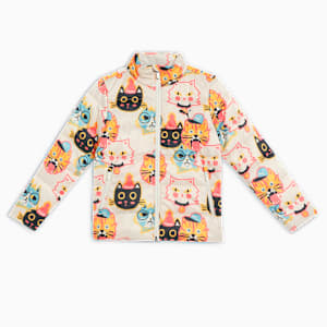 MOODY CAT Boys' All-Over-Printed Padded Jacket, Alpine Snow, extralarge-IND