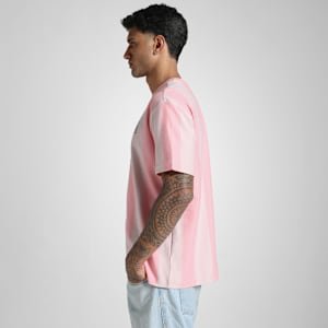 PUMA x RCB Men's Retro Striper T-Shirt, Pinkscape, extralarge-IND