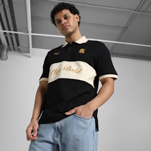 PUMA x RCB Men's Retro Polo, PUMA Black, extralarge-IND