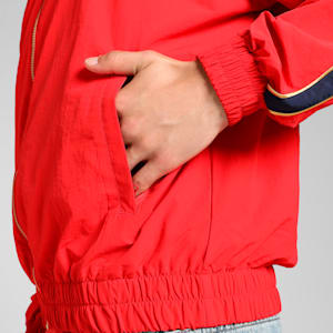 Puma x RCB Men's T7 Jacket, Flame Scarlet, extralarge-IND