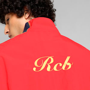 Puma x RCB Men's T7 Jacket, Flame Scarlet, extralarge-IND