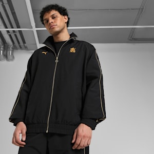 Puma x RCB Men's T7 Jacket, PUMA Black, extralarge-IND