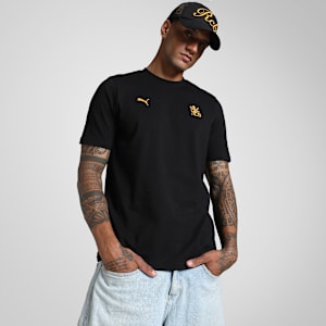 PUMA x RCB Men's Classic Tee, PUMA Black, extralarge-IND