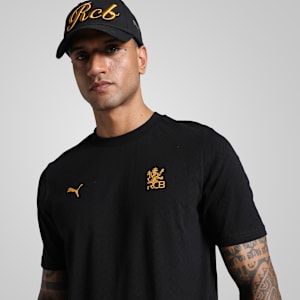 PUMA x RCB Men's Classic Tee, PUMA Black, extralarge-IND