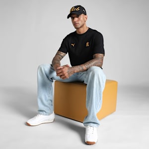 PUMA x RCB Men's Classic Tee, PUMA Black, extralarge-IND