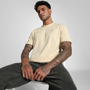 PUMA x RCB Men's Classic Tee, Canvas, extralarge-IND
