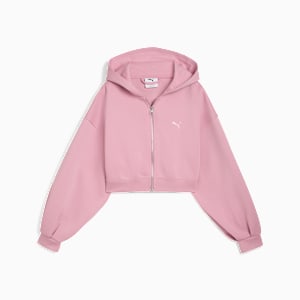 Wardrobe ESS Cropped Hoodie Women, Poised Pink, extralarge