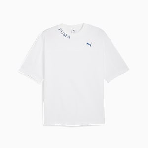 Washed Out Boxy Tee Unisex, PUMA White, large-GBR
