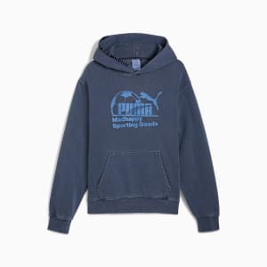 Sudadera con capucha de tejido polar PUMA x MADHAPPY, PUMA Navy, large