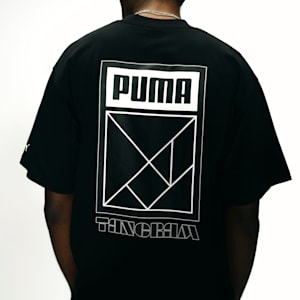 メンズ PUMA x TANGRAM 半袖 Tシャツ, PUMA Black, extralarge-JPN