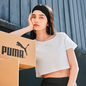 ウィメンズ PUMA x EVRIS 半袖 Tシャツ, PUMA White, extralarge-JPN