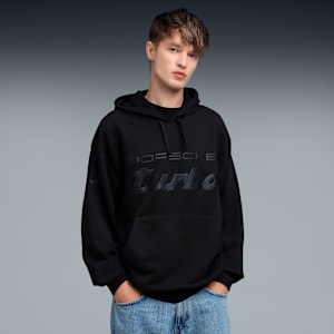 Porsche Legacy Essentials Hoodie Men, PUMA Black, extralarge