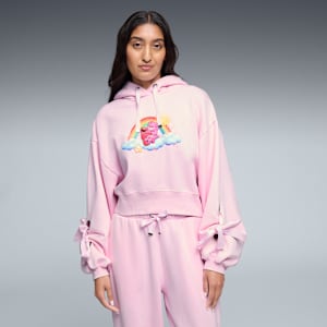 PUMA x CARE BEARS x SESAME STREET Women's Relaxed Fleece Hoodie, Pearl Pink, large