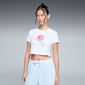 T-shirt court PUMA x CB X SS Femme, PUMA White, large