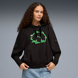 Sudadera con capucha PUMA x WICKED Elphie para mujer, PUMA Black, extralarge
