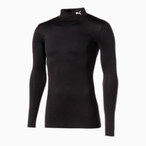 コンプレッション モックネック サッカー 長袖 シャツ, Puma Black