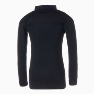 キッズ サッカー ボーイズ コンプレッション モックネック 長袖 シャツ 120-160cm, Puma Black, extralarge-JPN