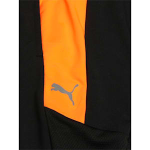 ftblNXT Knitted Slim Fit Kid's Pants, Puma Black-Shocking Orange
