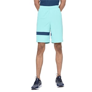 Knitted Men's Shorts, Biscay Green-Gibraltar Sea